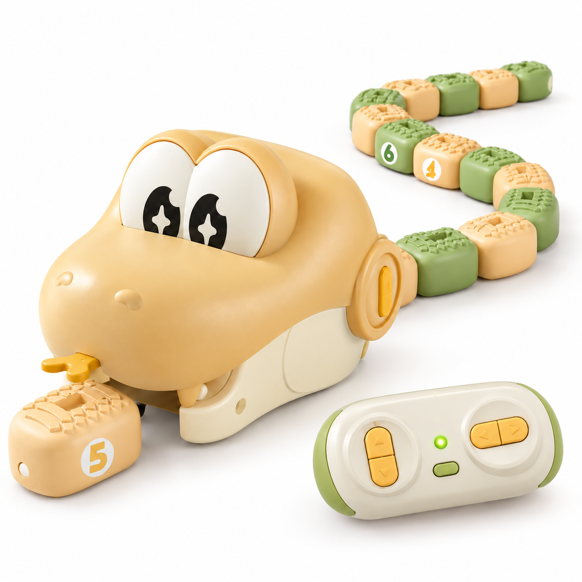 Remote-Control-Eating Snake with Magnetic Beans