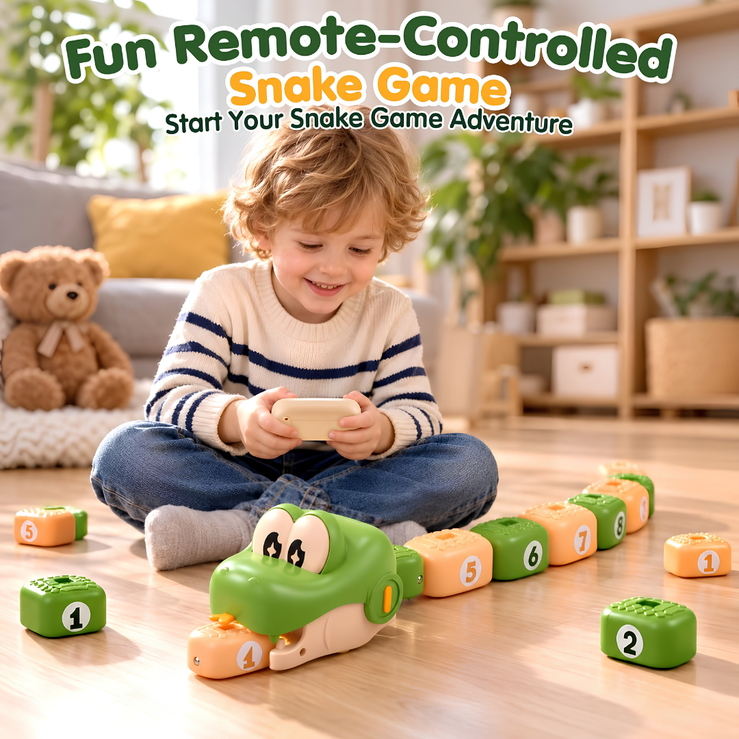 Remote-Control-Eating Snake with Magnetic Beans